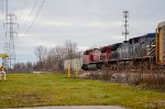 CP + CEFX AC44CW Locomotives leading a train